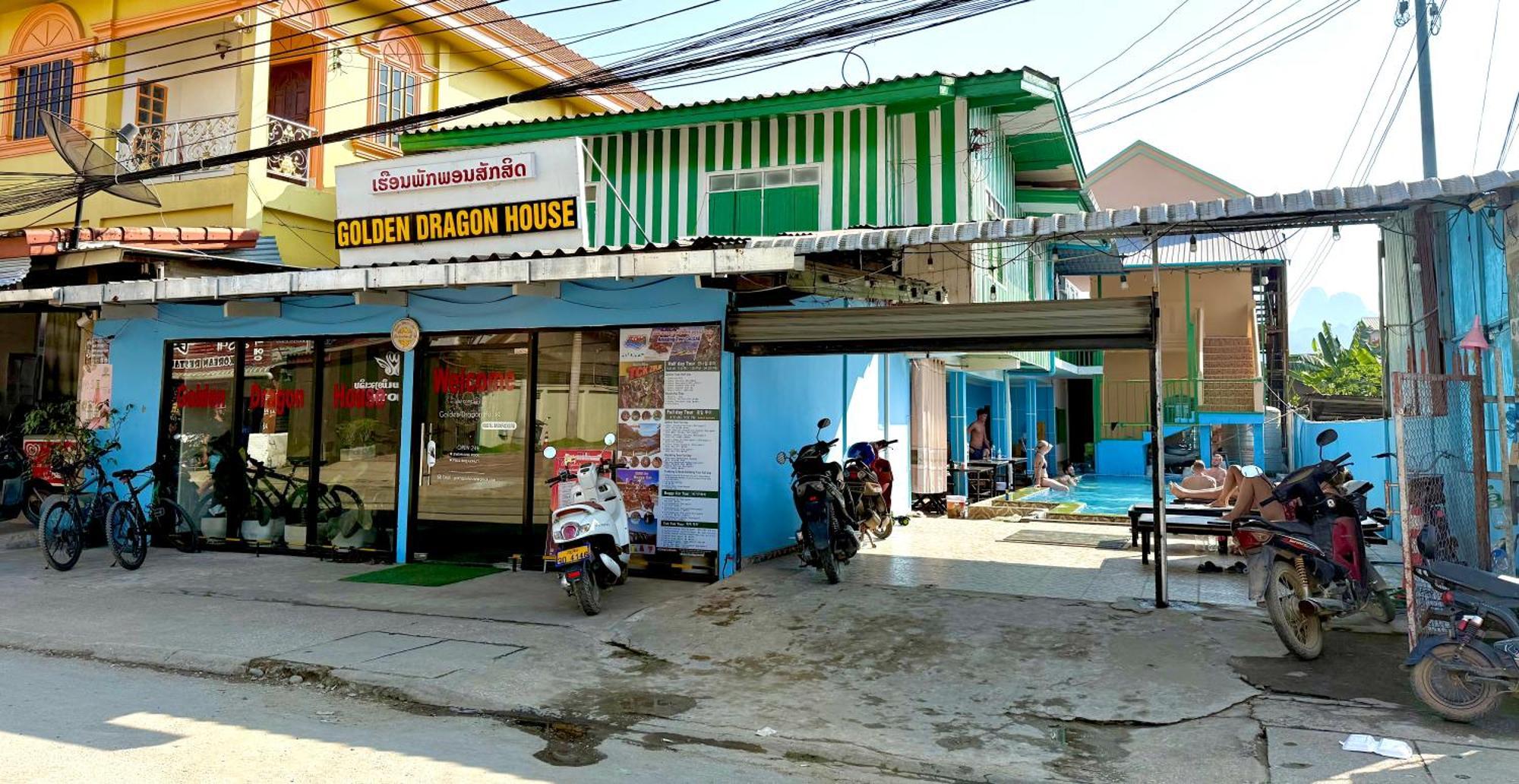 Golden Dragon House Vang Vieng Buitenkant foto